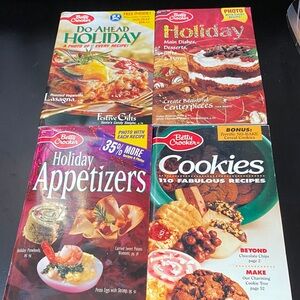 Betty Crocker vintage Holiday and Cookies Cookbook magazine Collection